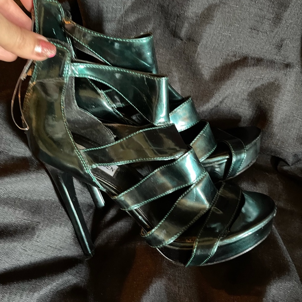 Peacock blue Steve Madden heels size 9